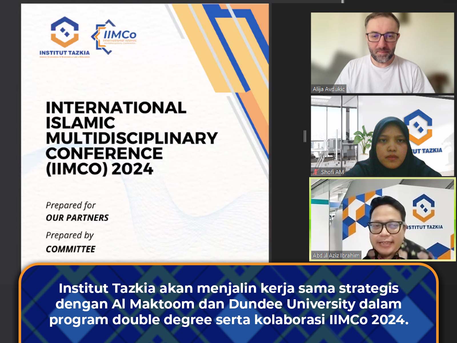 Institut Tazkia dan Al Maktoom Memperkuat Kerja Sama Strategis dalam Program Double Degree dan IIMCo 2024