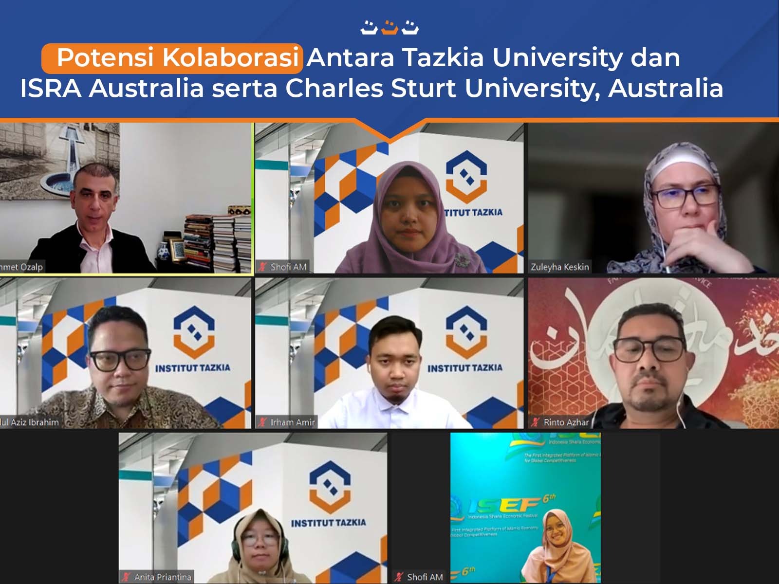 Potensi Kolaborasi Antara Tazkia University dan ISRA Australia serta Charles Sturt University, Australia