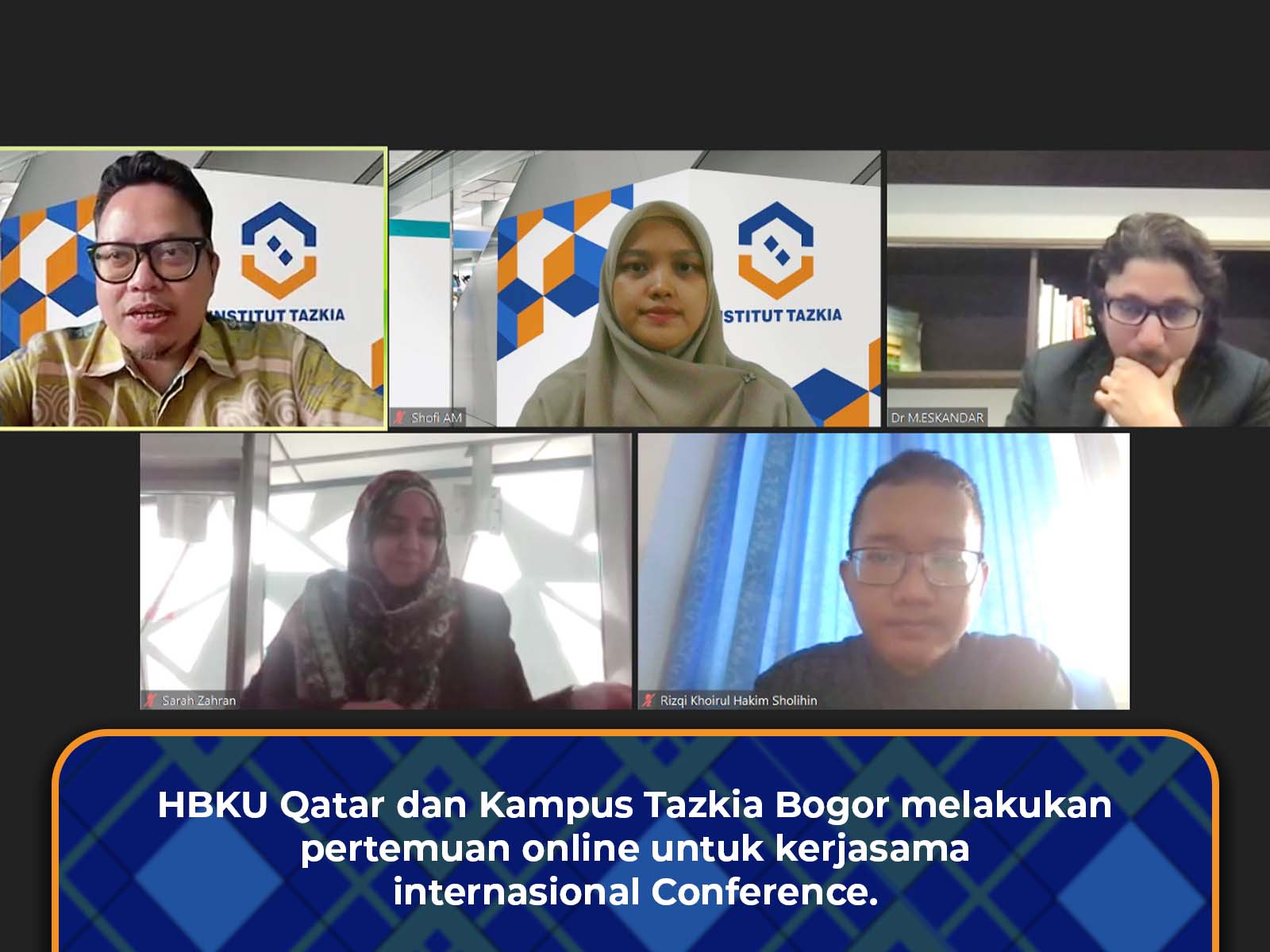Kerjasama Internasional HBKU Qatar dan Kampus Tazkia Bogor untuk International Conference