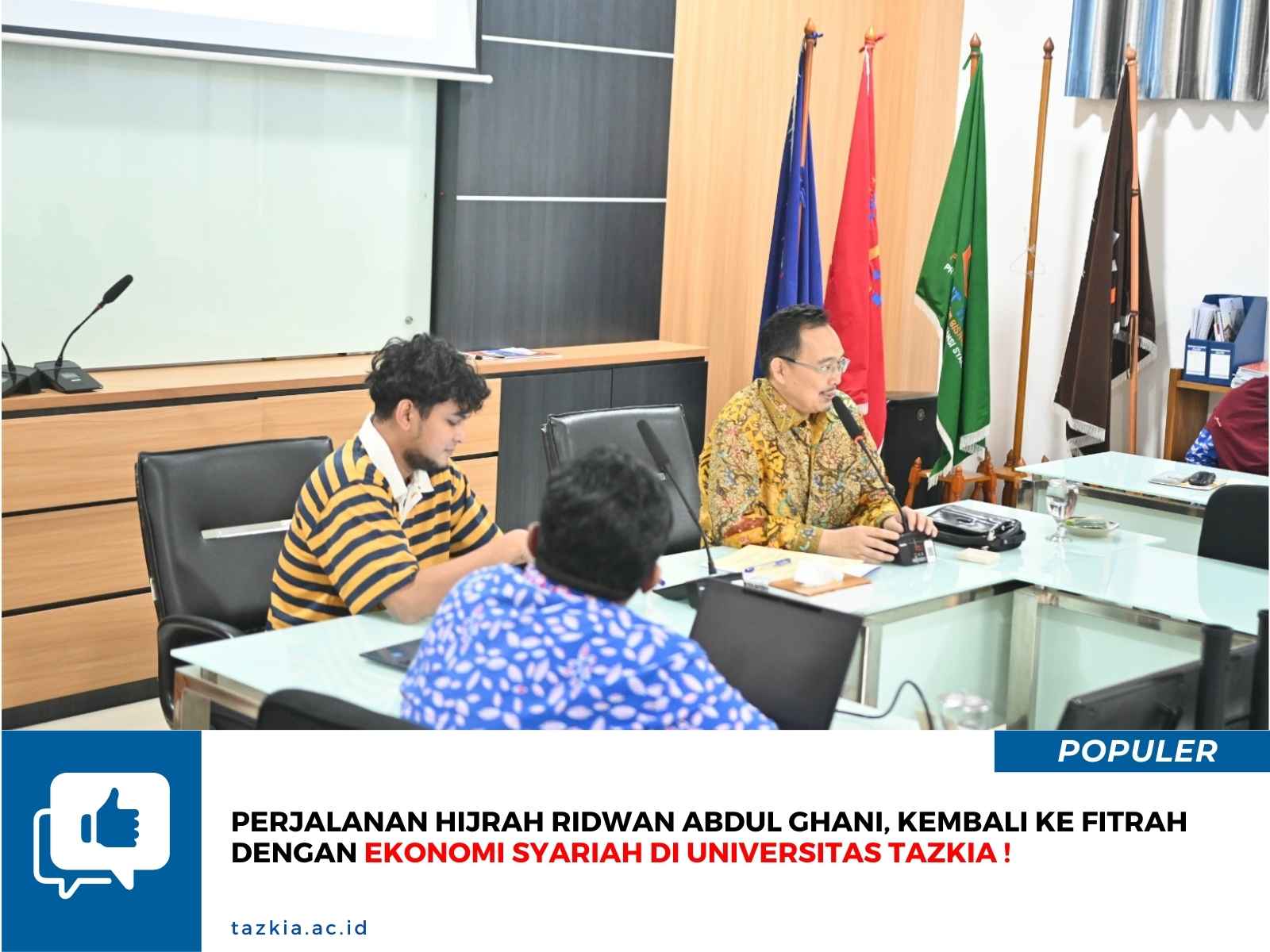 Perjalanan Hijrah Ridwan Abdul Ghani Kembali ke Fitrah dengan Ekonomi Syariah di Universitas Tazkia 