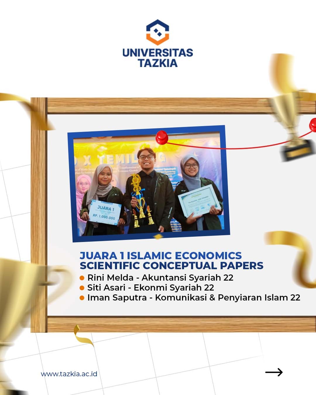 Juara 1 Scientific Conceptual Paper Tazkia