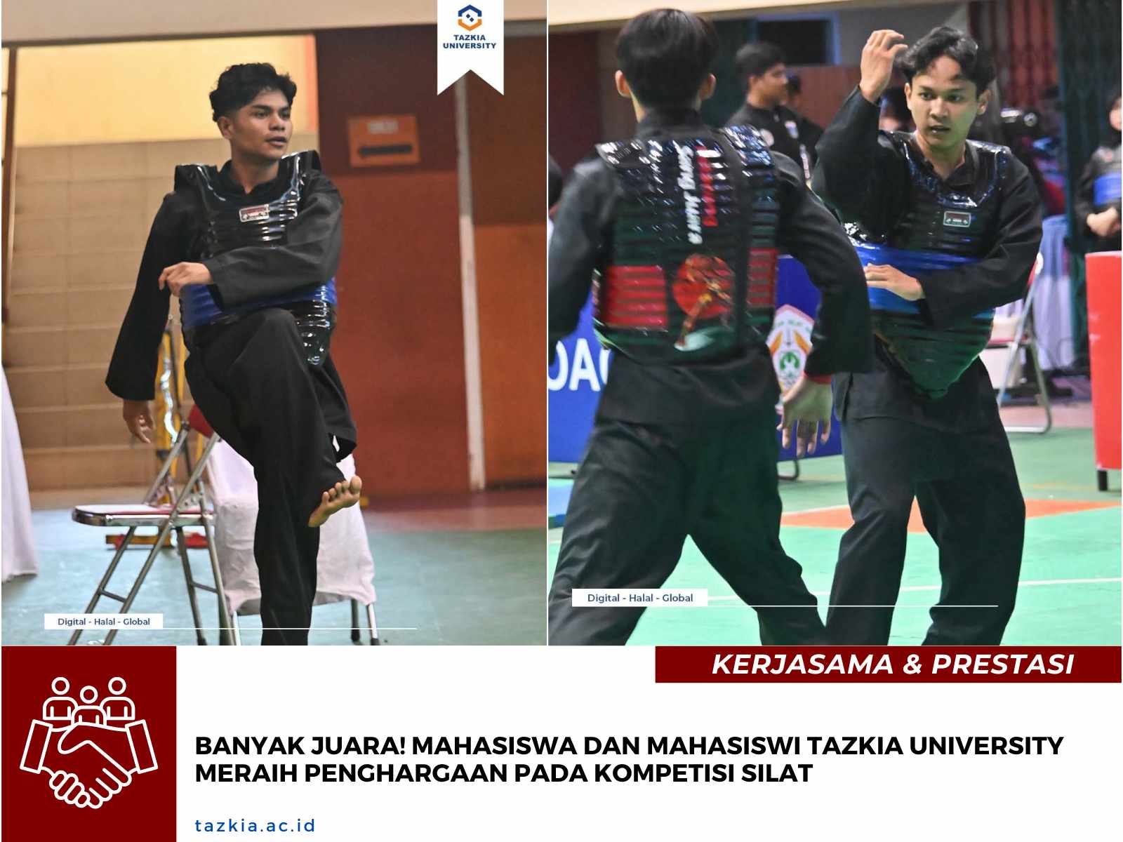 Banyak Juara! Mahasiswa dan Mahasiswi Tazkia University Meraih Penghargaan Pada Kompetisi Silat