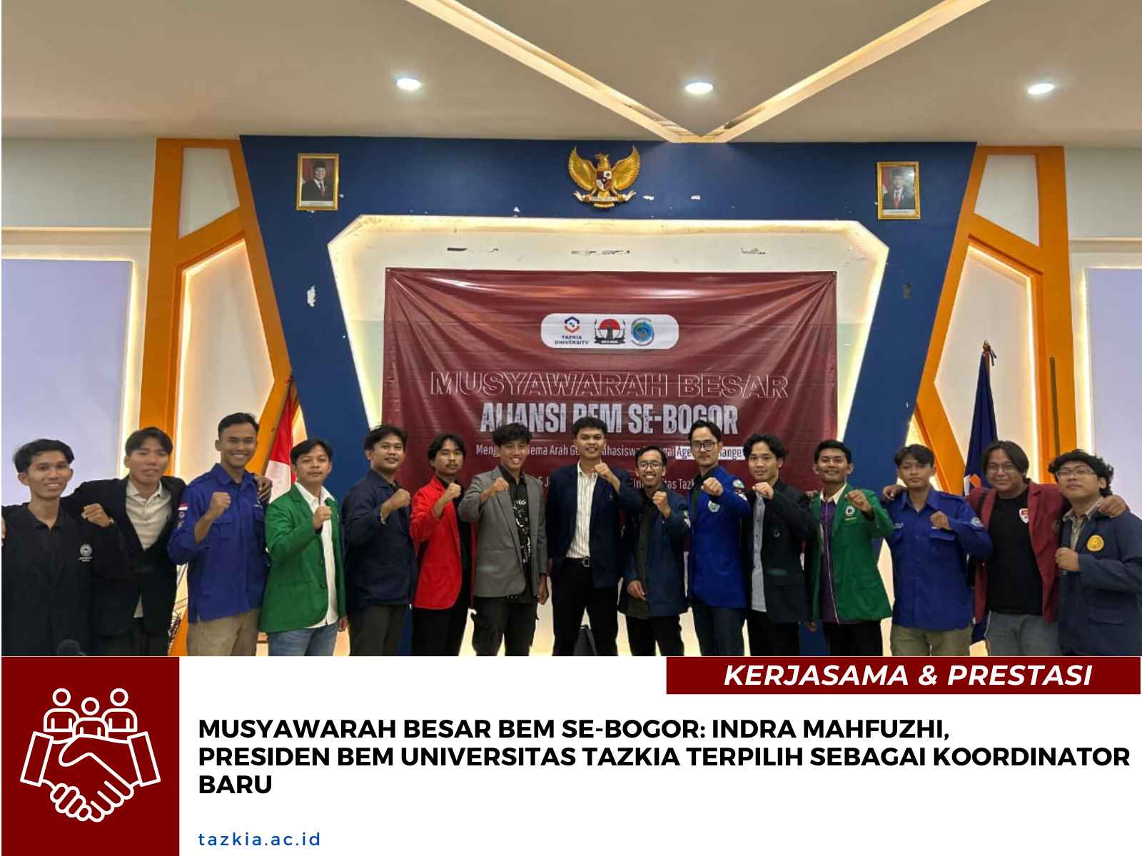Musyawarah Besar BEM Se Bogor Indra Mahfuzhi Presiden BEM Universitas Tazkia Terpilih Sebagai Koordinator Baru