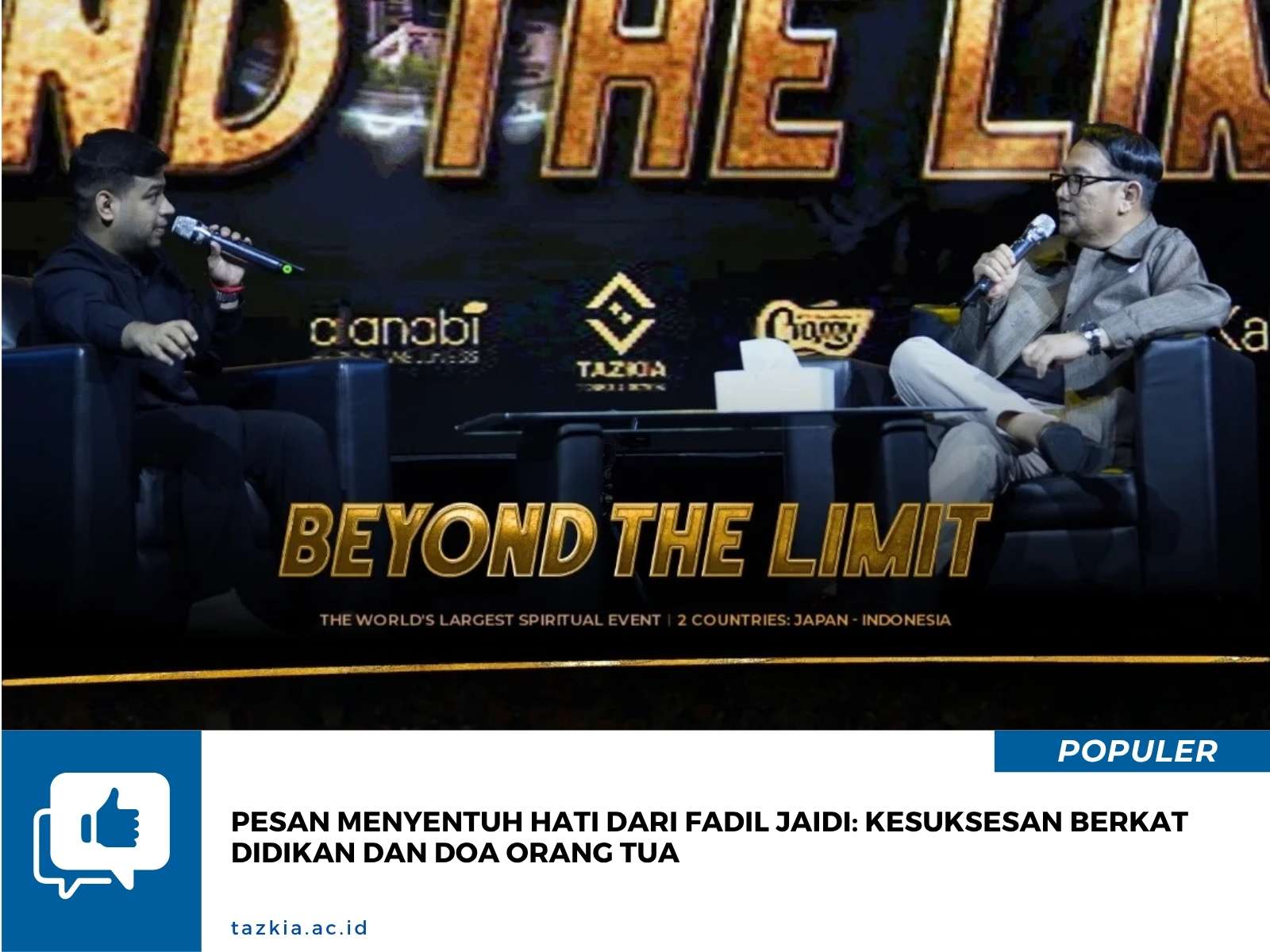 Pesan Menyentuh Hati dari Fadil Jaidi Kesuksesan Berkat Didikan dan Doa Orang Tua