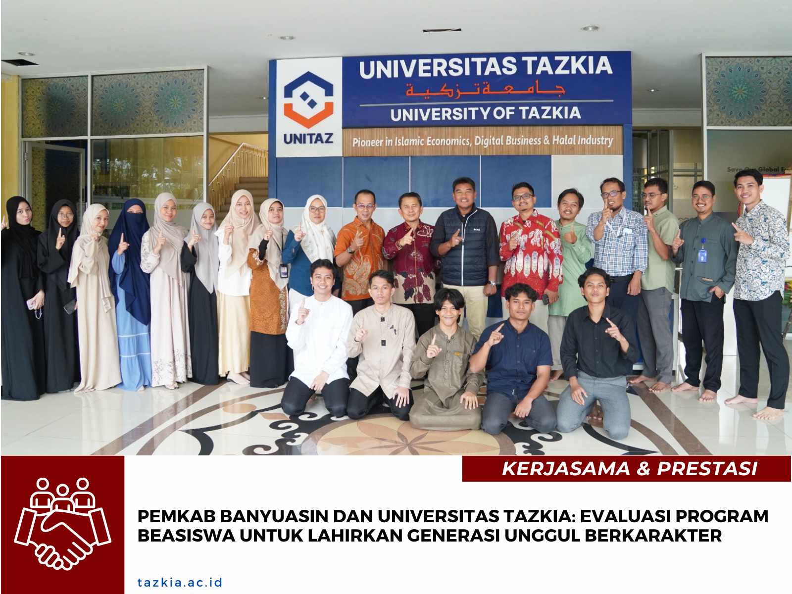 Pemkab Banyuasin dan Universitas Tazkia: Evaluasi Program Beasiswa untuk Lahirkan Generasi Unggul Berkarakter