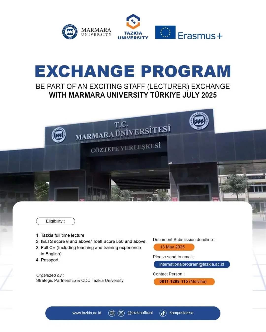 Tazkia Exchange Lecturers with Turkiye Marmara University