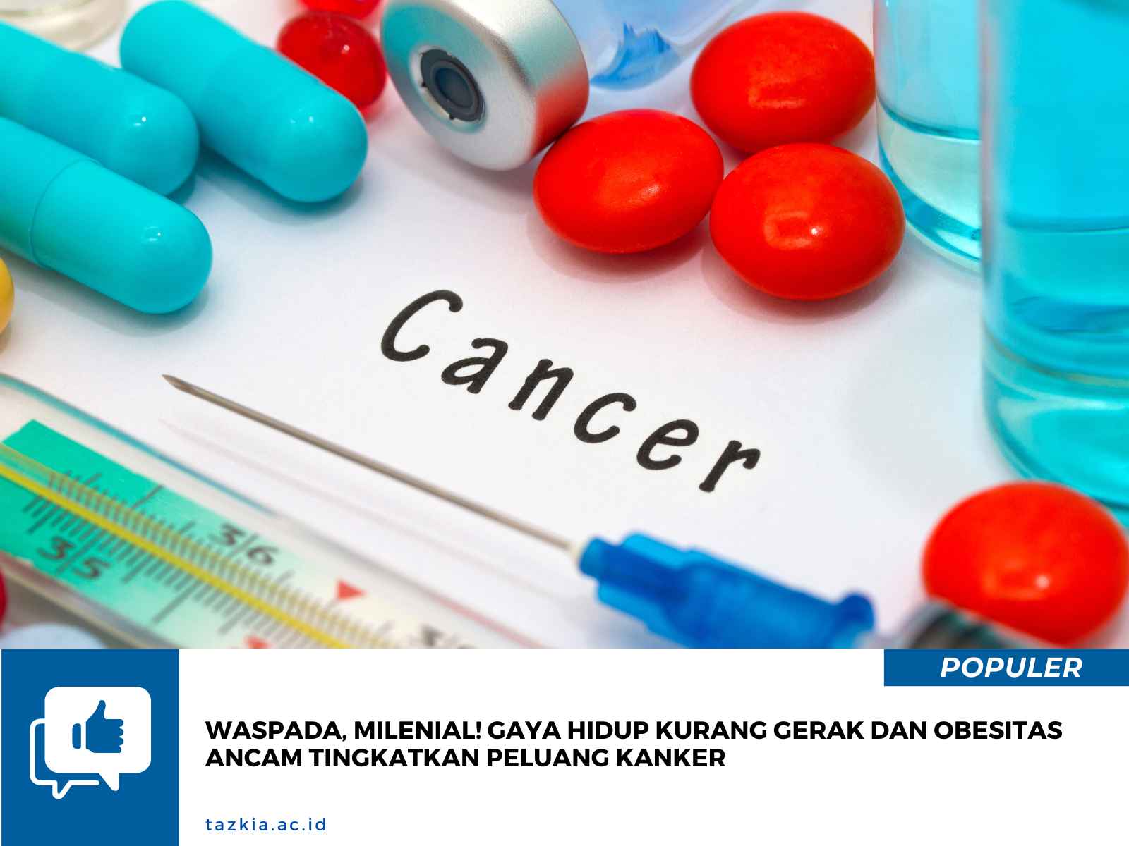 Waspada, Milenial! Gaya Hidup Kurang Gerak dan Obesitas Ancam Tingkatkan Peluang Kanker.