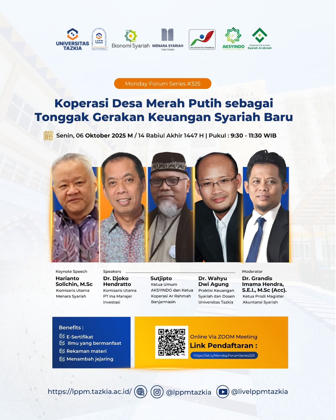 Koperasi Desa Merah Putih sebagai Tonggak Gerakan Keuangan Syariah Baru Monday Forum Series 325