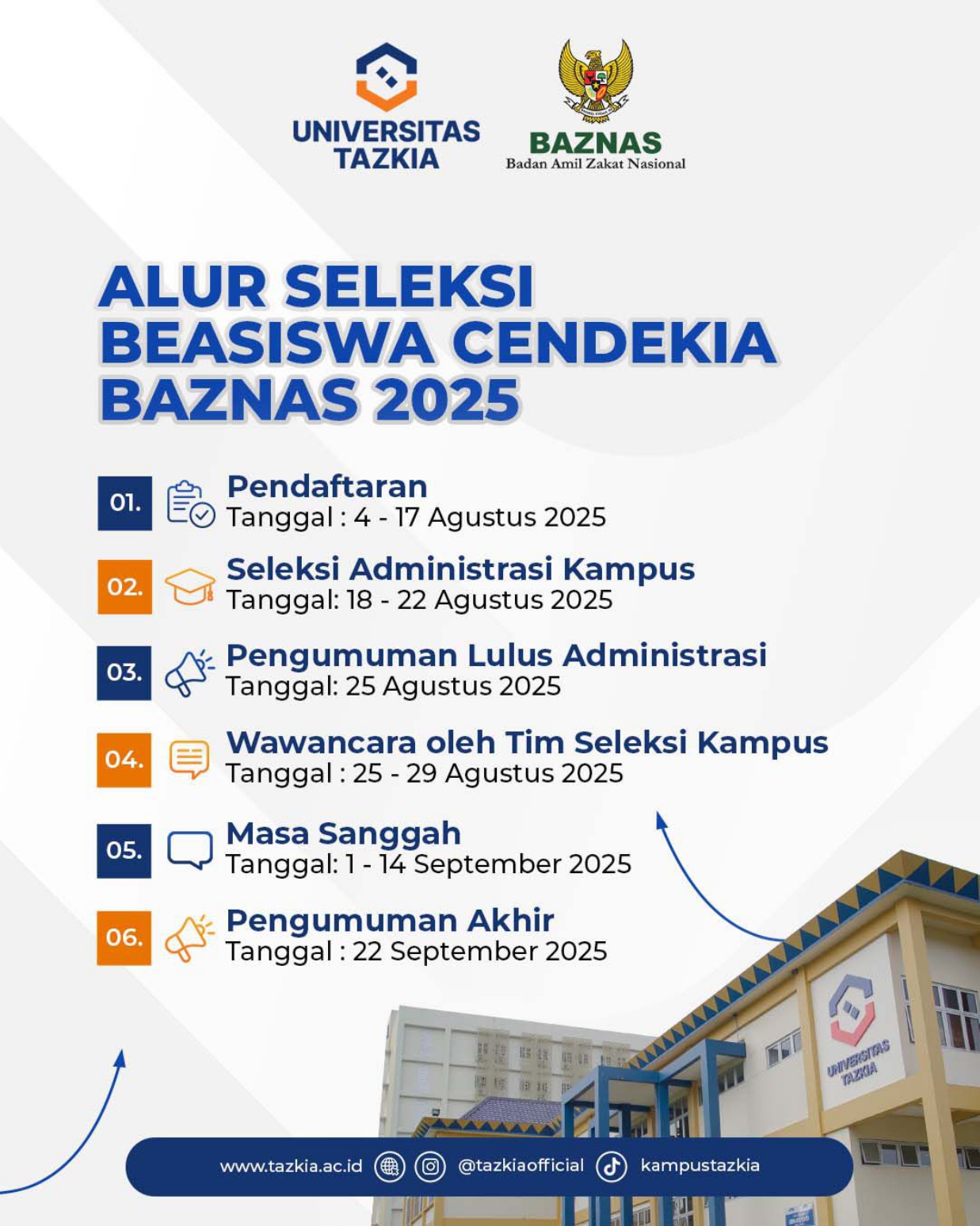Beasiswa Cendekia Baznas 2025 Universitas Tazkia page 0002