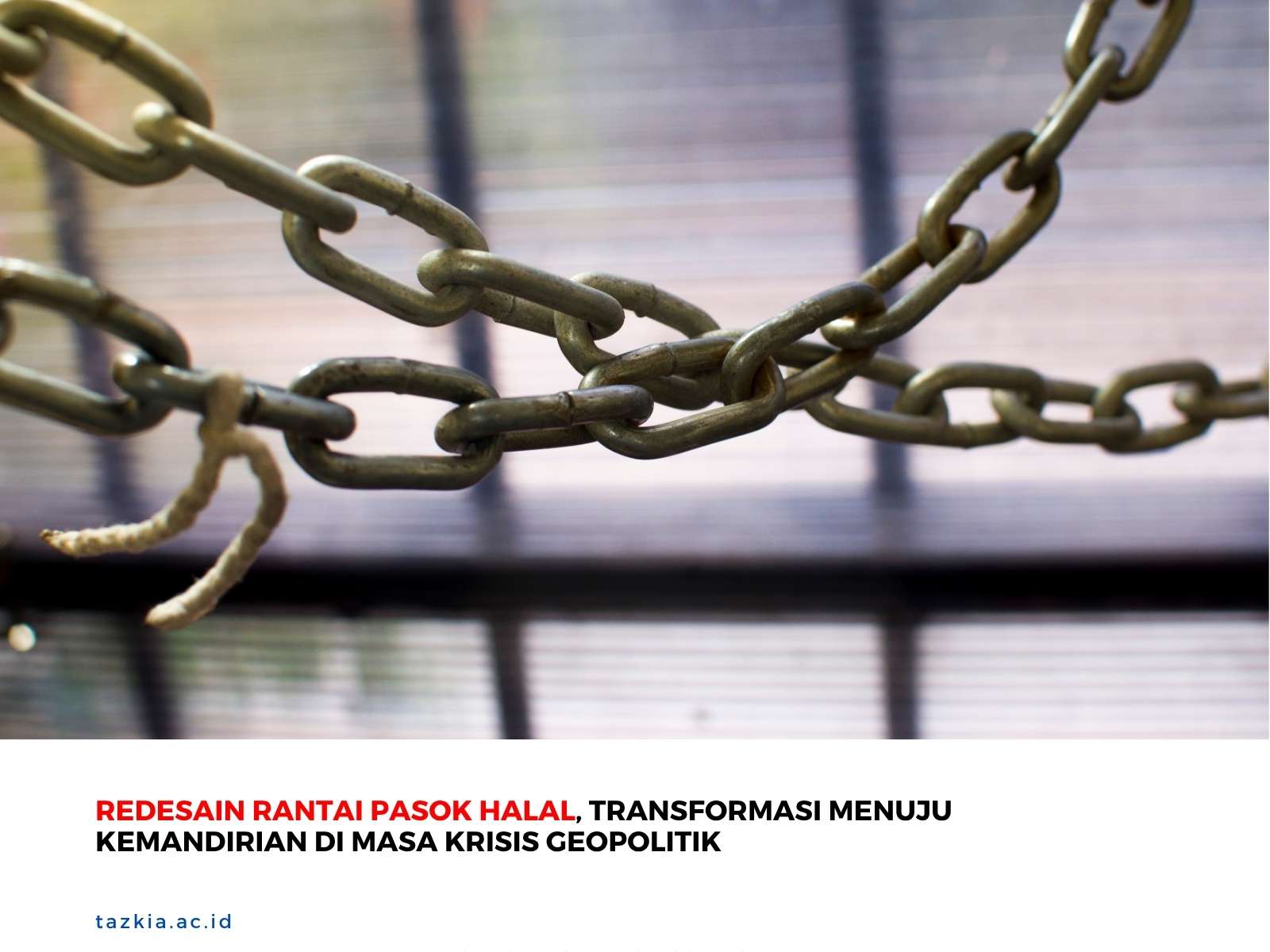 Redesain Rantai Pasok Halal Transformasi Menuju Kemandirian di Masa Krisis Geopolitik