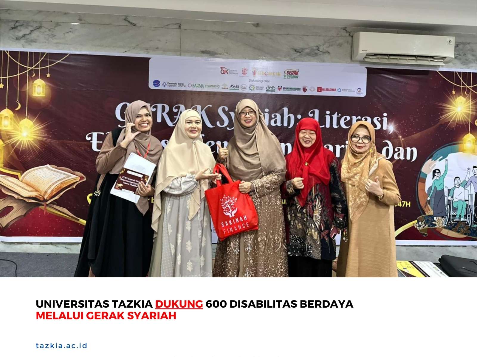 UNIVERSITAS TAZKIA DUKUNG 600 DISABILITAS BERDAYA MELALUI GERAK SYARIAH
