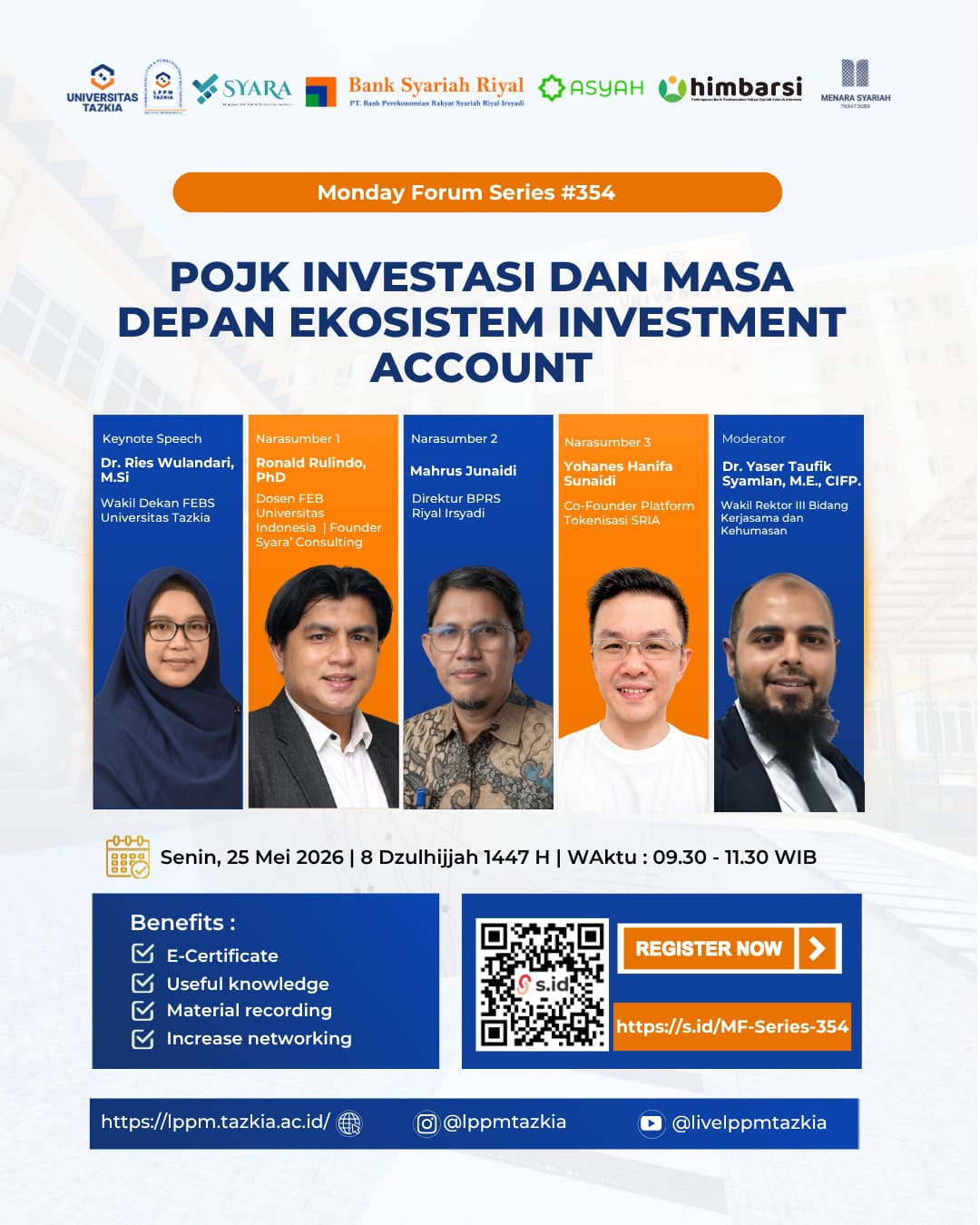 Monday Forum Series 354 POJK INVESTASI DAN MASA DEPAN EKOSISTEM INVESTMENT ACCOUNT