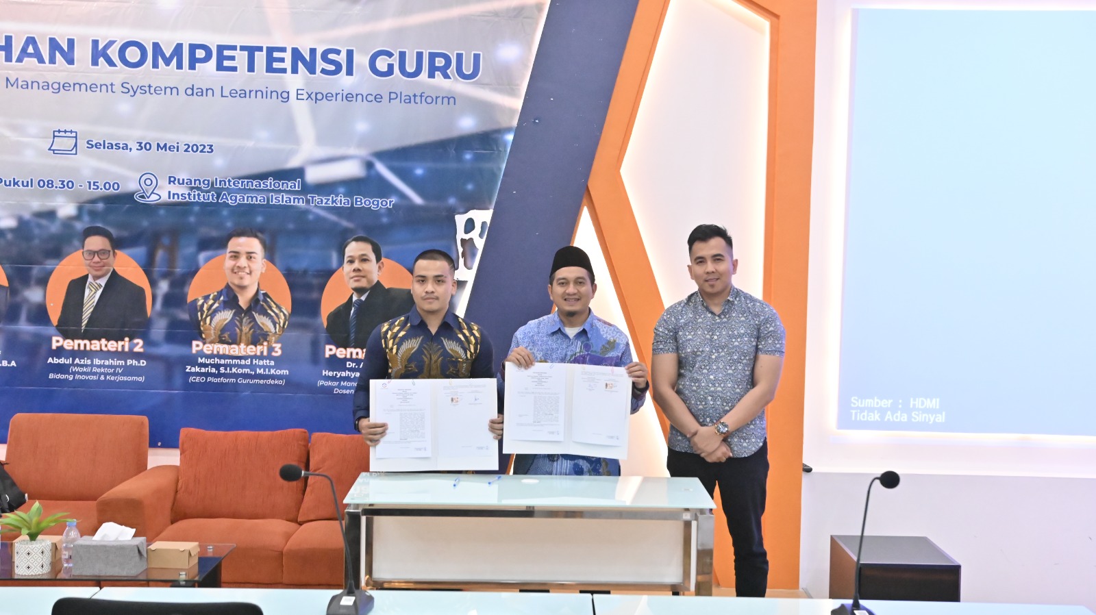 foto rektor kompetensi guru dan dosen tazkia