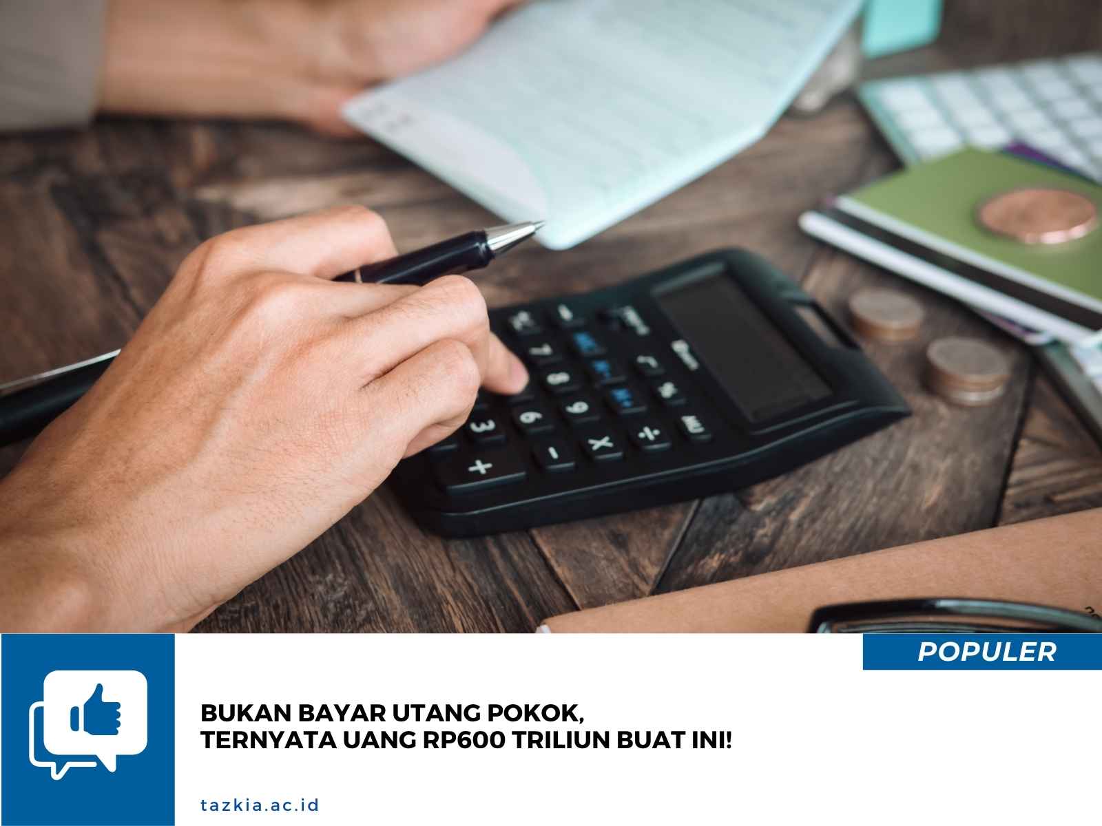 Bukan Bayar Utang Pokok Ternyata Uang Rp600 Triliun Buat Ini
