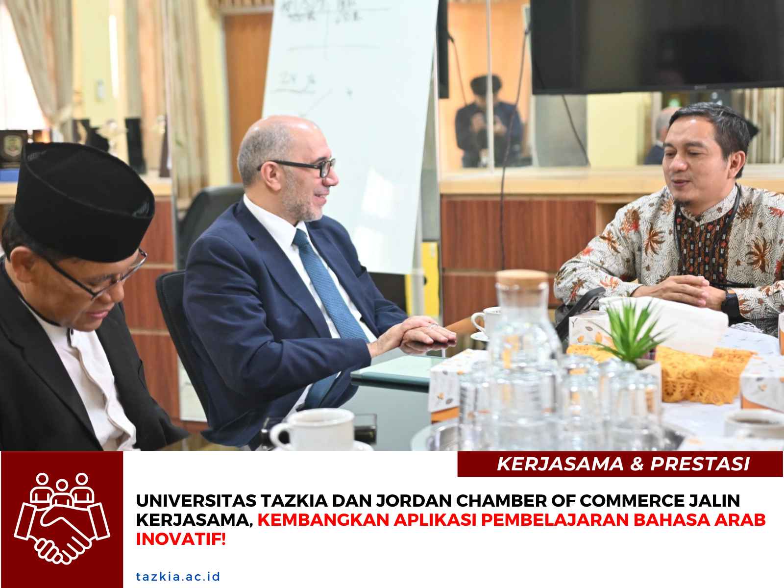 Universitas Tazkia dan Jordan Chamber of Commerce Jalin Kerjasama Kembangkan Aplikasi Pembelajaran Bahasa Arab Inovatif