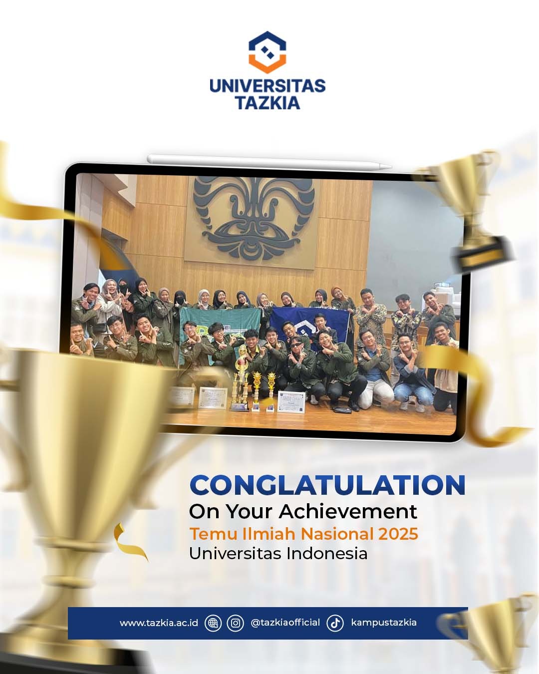 Mahasiswa Tazkia Juara Temu Ilmiah Nasional 2025