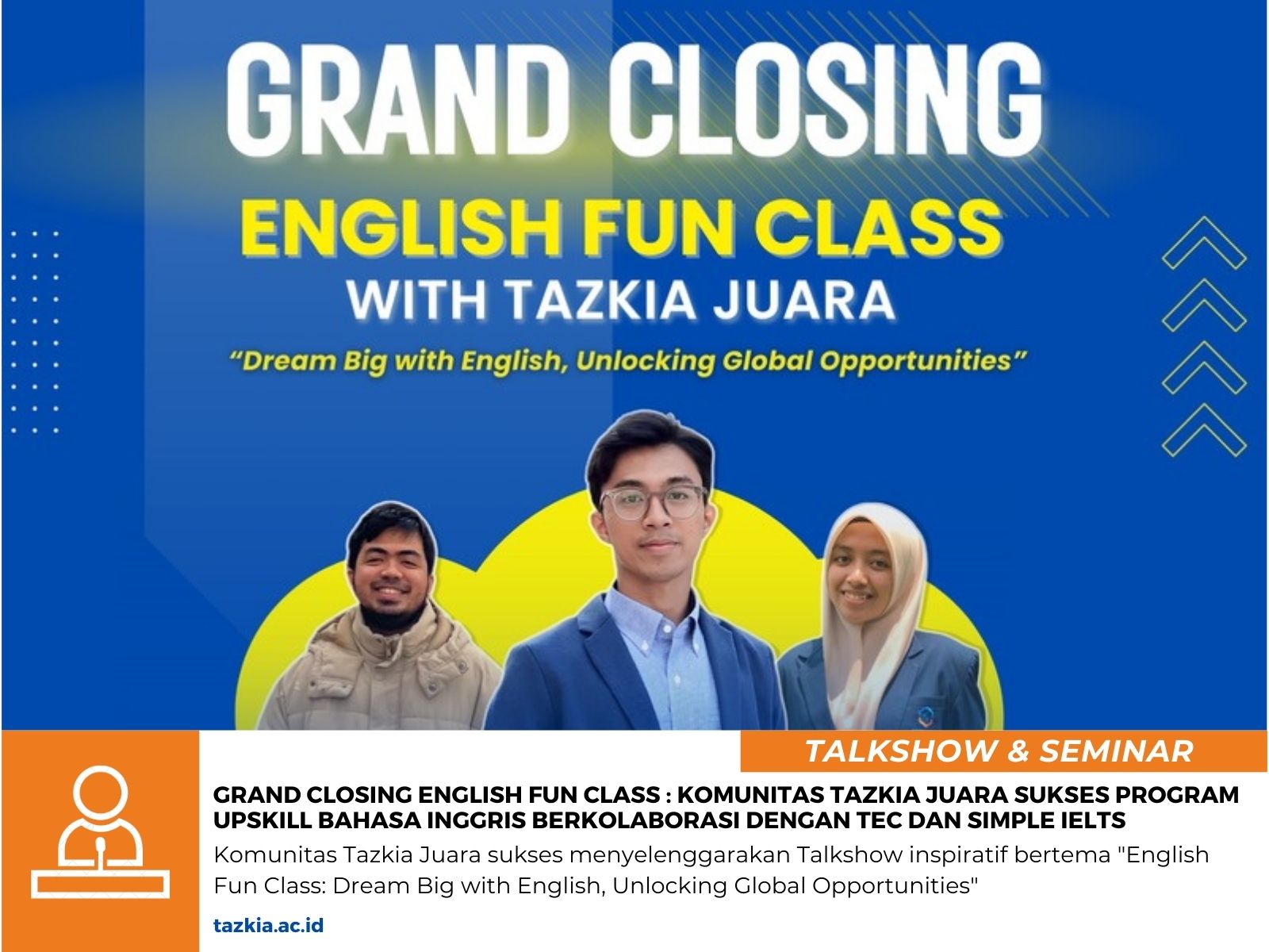 Grand Closing English Fun Class