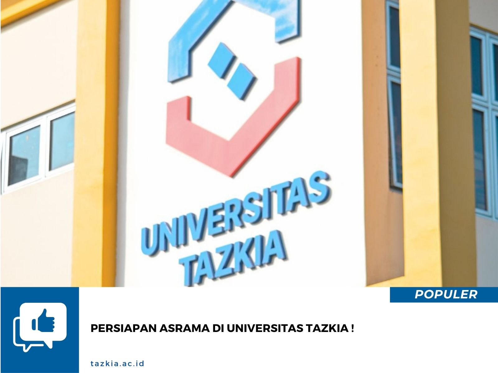 Persiapan Asrama di Universitas Tazkia