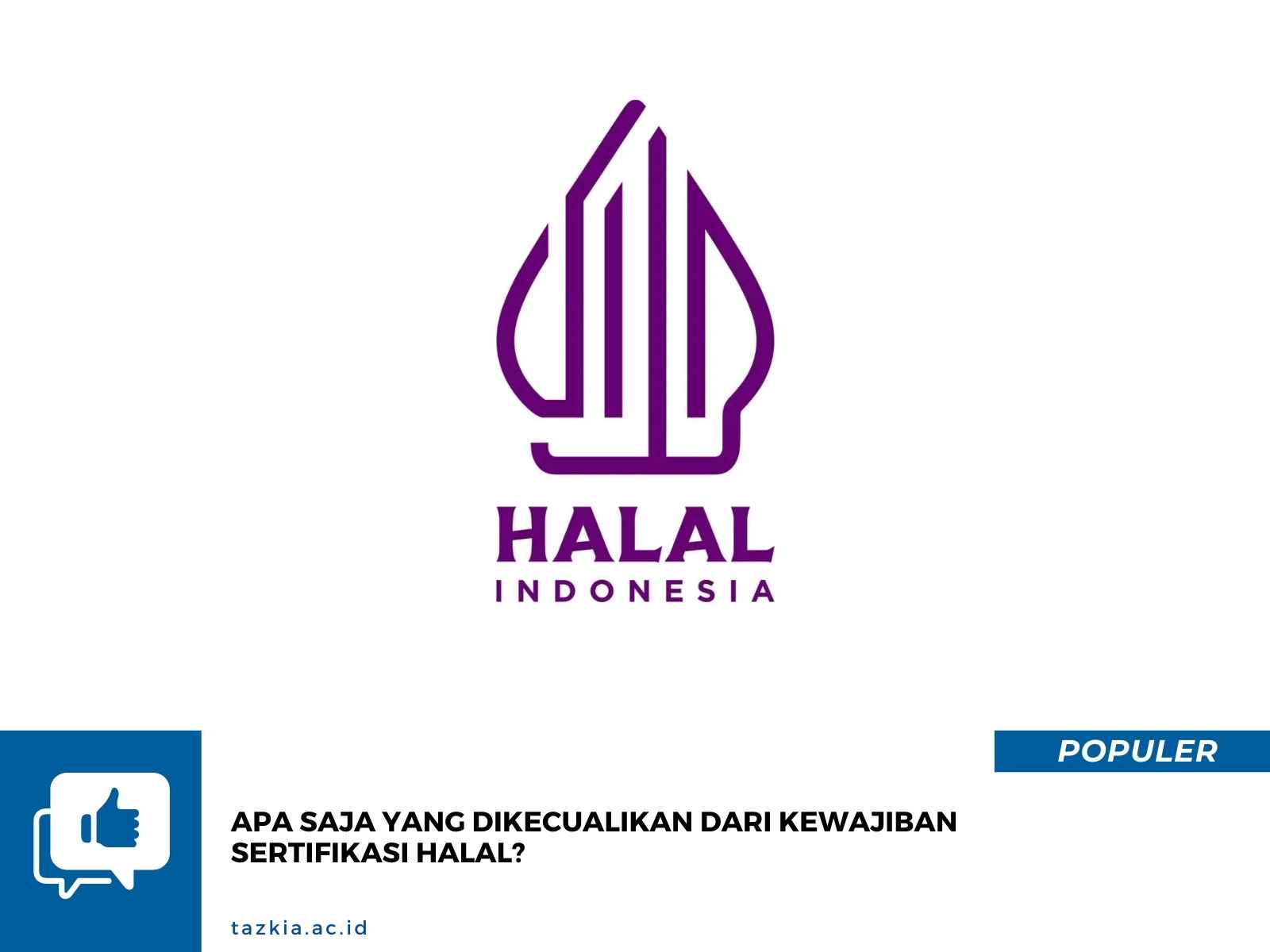 Apa Saja yang DIkecualikan dari Kewajiban Sertifikasi Halal