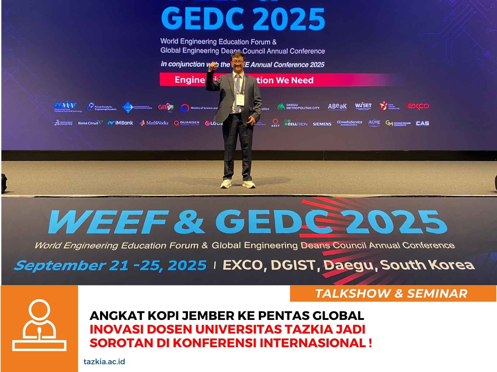 Angkat Kopi Jember ke Pentas Global Inovasi Dosen Universitas Tazkia Jadi Sorotan di Konferensi Internasional