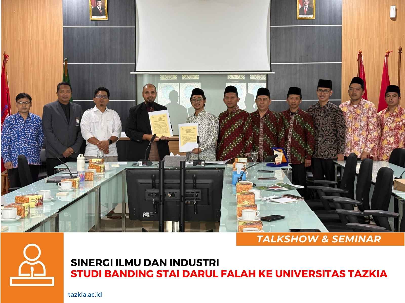 Sinergi Ilmu dan Industri Studi Banding STAI Darul Falah ke Universitas Tazkia
