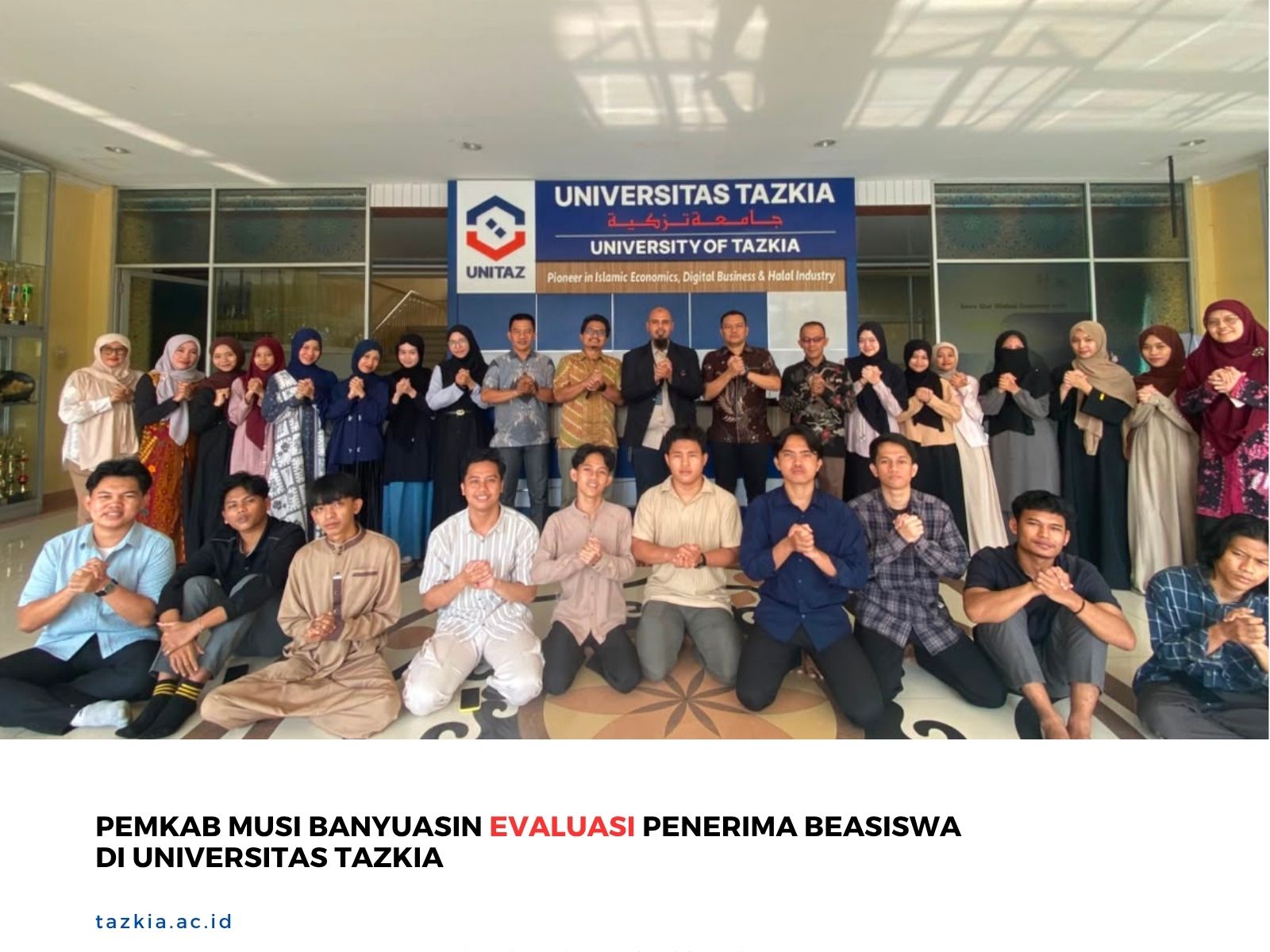Pemkab Musi Banyuasin Evaluasi Penerima Beasiswa di Universitas Tazkia