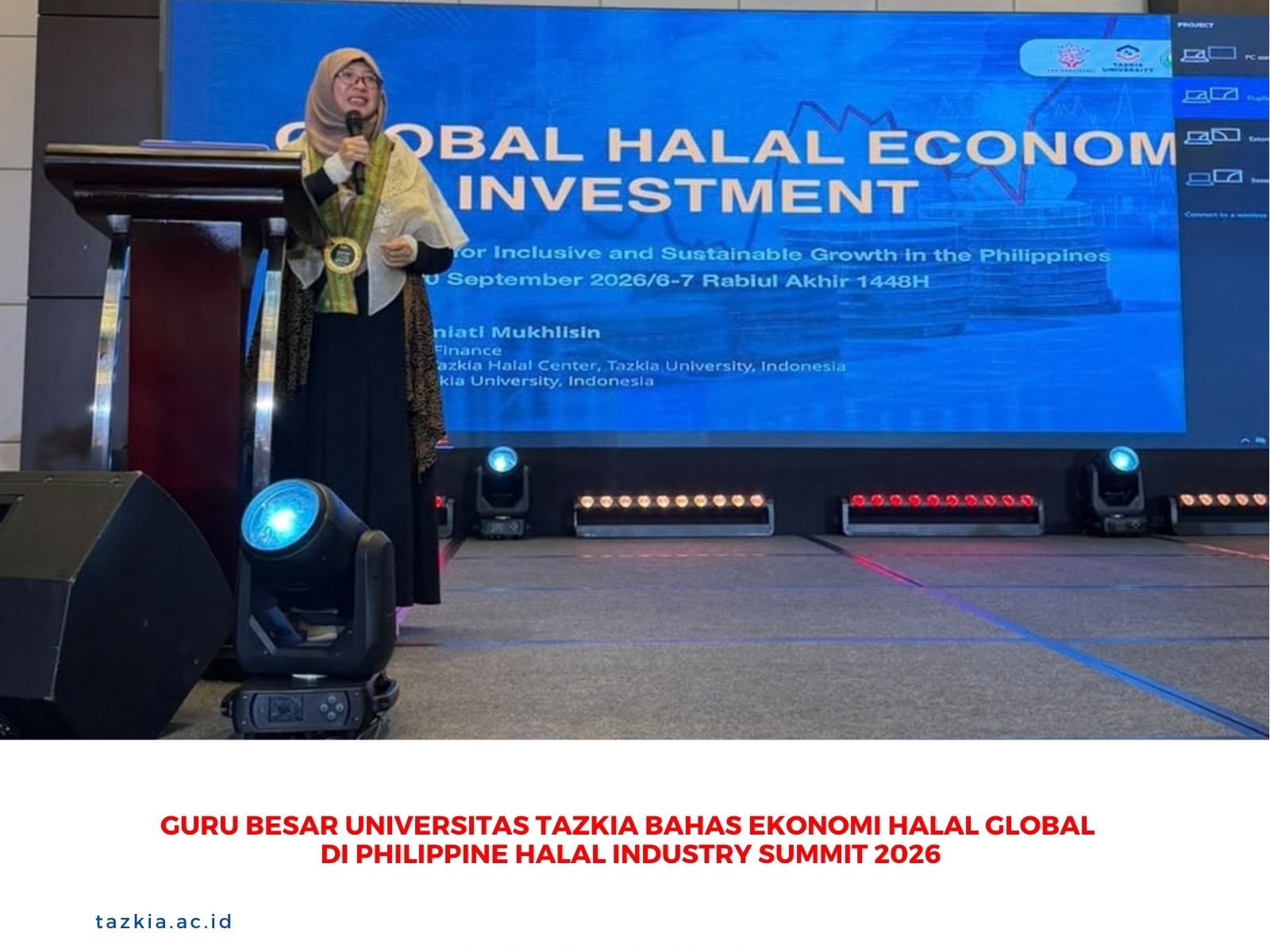 Guru Besar Universitas Tazkia Bahas Ekonomi Halal Global di Philippine Halal Industry Summit 2026